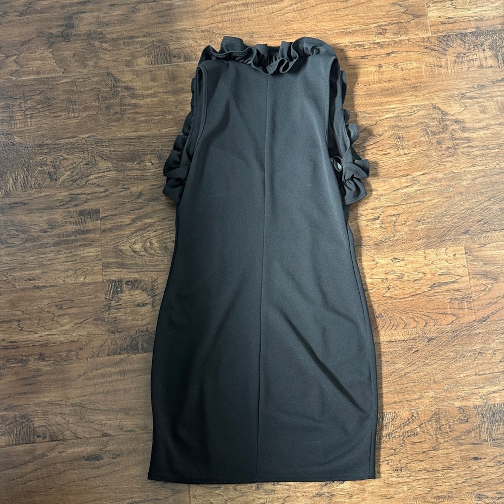 Black Ruffled Dress - Picture 4 of 4